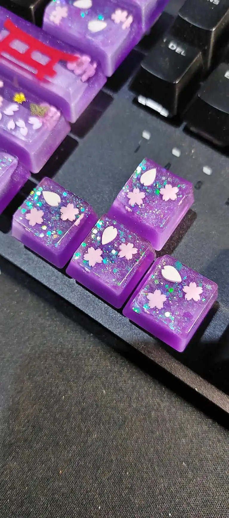 The resin keycap set, another angle